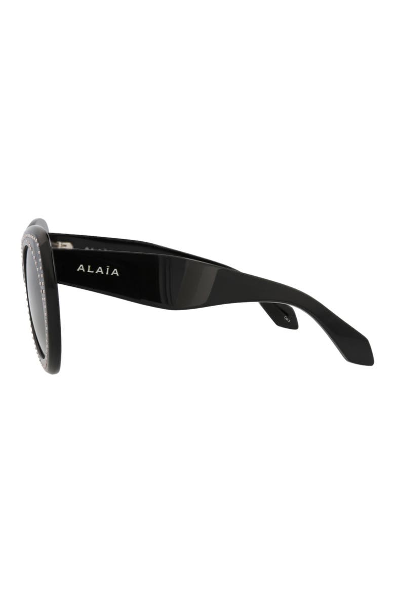 51mm Novelty Cat Eye Sunglasses, Alternate, color, BLACK BLACK GREY