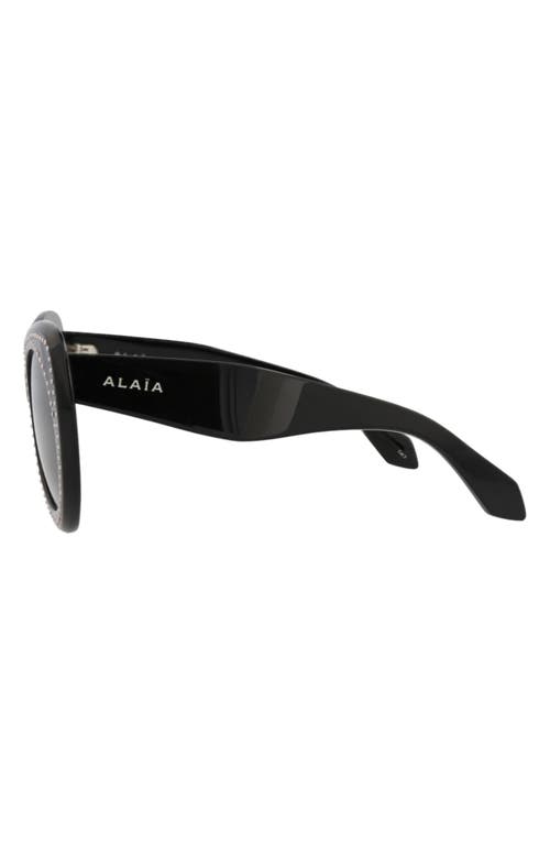 Alaïa 51mm Novelty Cat Eye Sunglasses In Black
