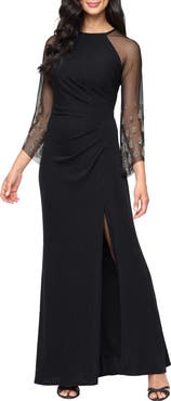 Alex Evenings Metallic Embellished Mermaid Gown
