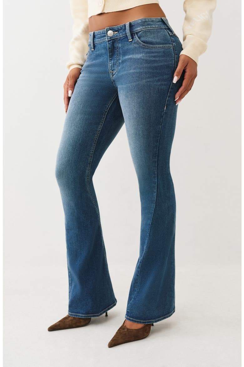 Joey Low Rise Flare Jeans, Alternate, color, MEDIUM MISTLETOE WASH