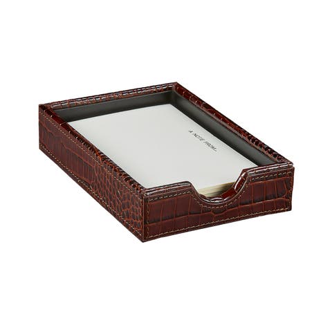 Classic Leather Memo Tray