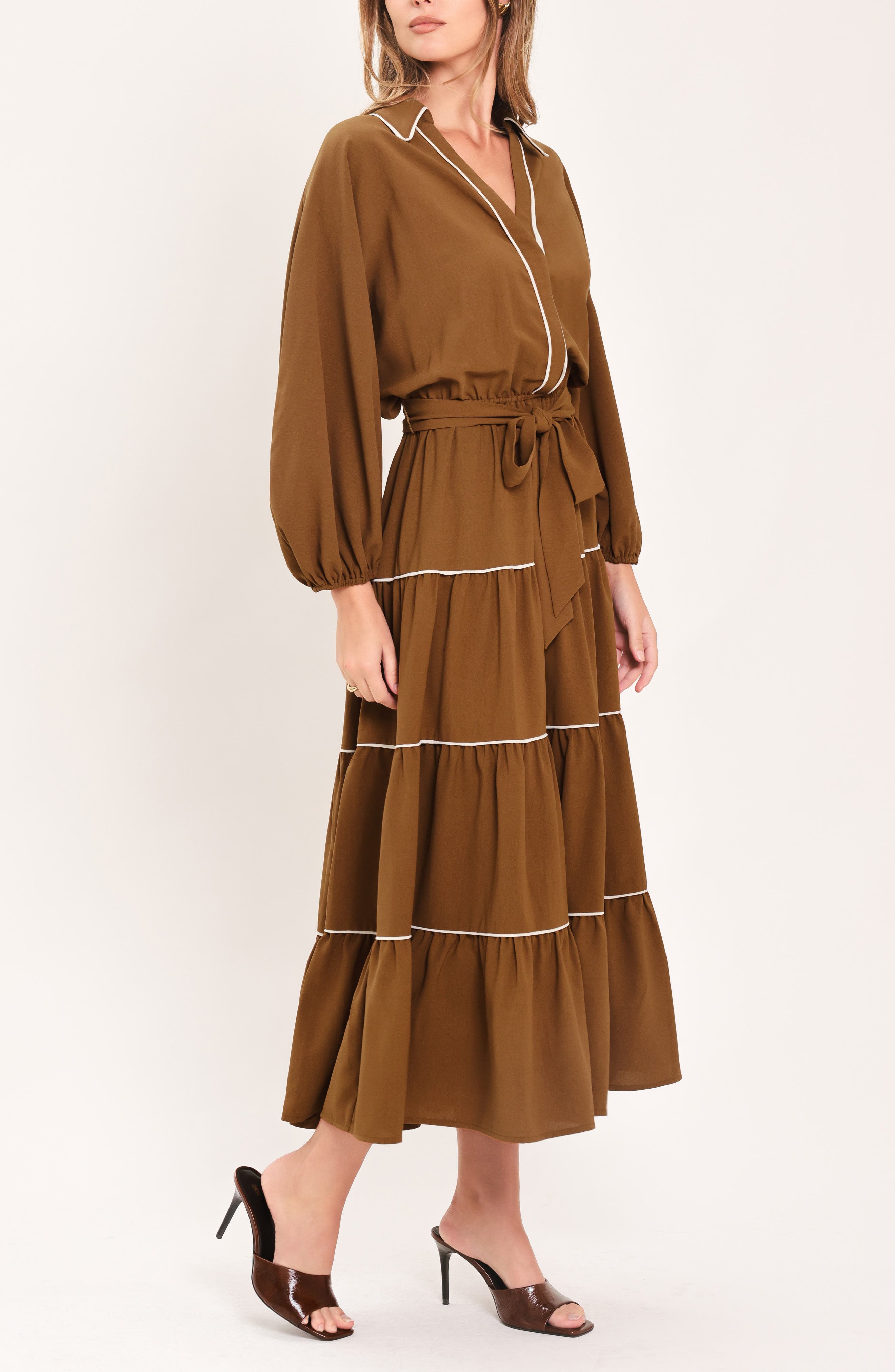 Tiered Midi Dress