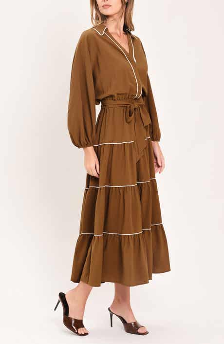 Tiered Midi Dress