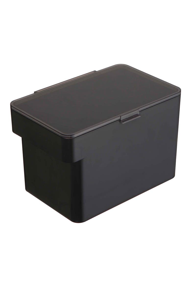 Medium Airtight Pet Food Storage Container, Main, color, BLACK