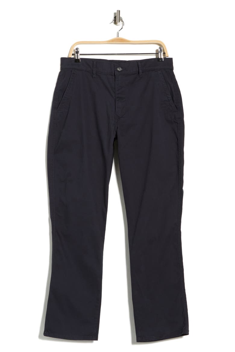 Sateen Flat Front Pants, Alternate, color, DARK NAVY