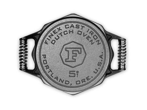 Finex 5 Quart Cast Iron Dutch Oven In Black