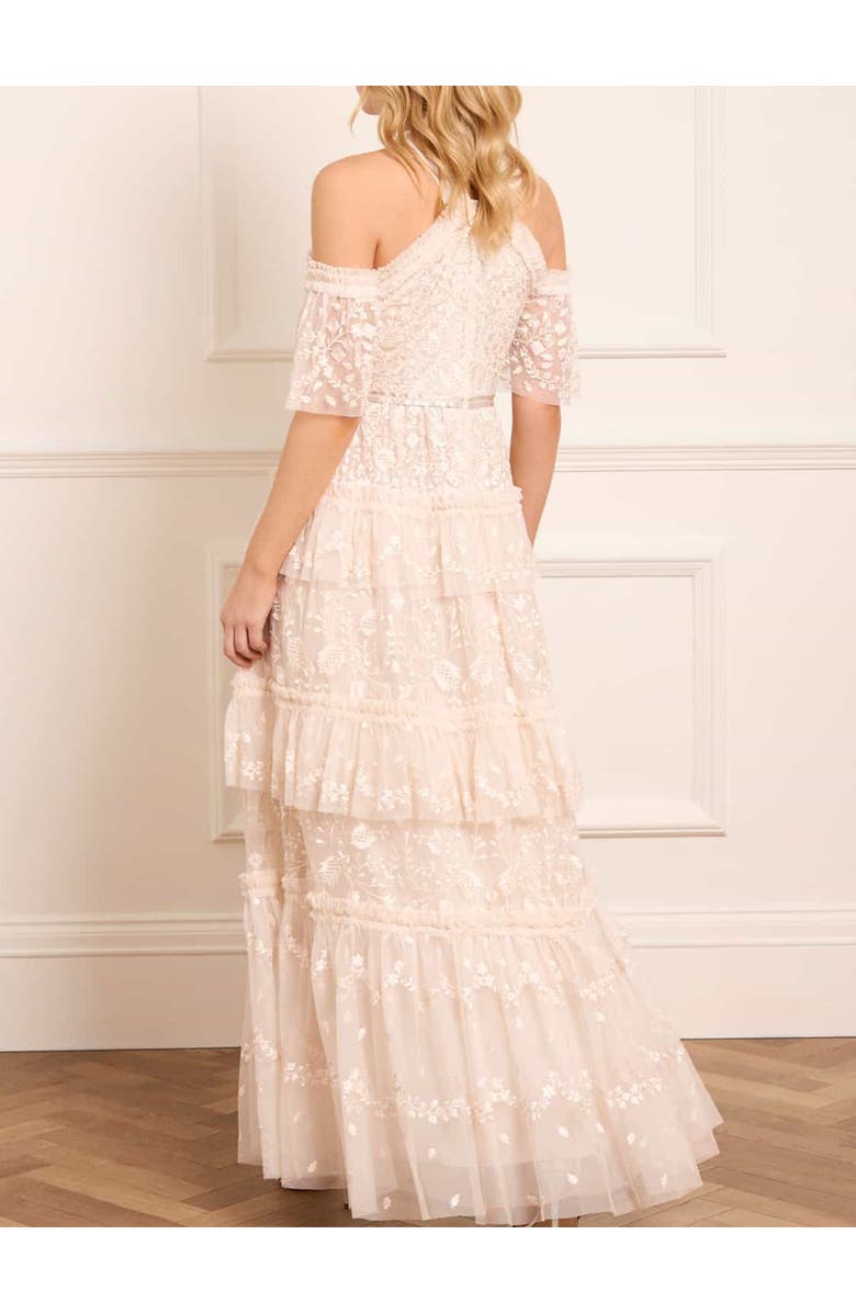 Needle & Thread Primrose Gown, Alternate, color, Cream