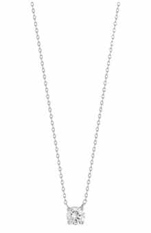 GLAZE JEWELRY Solitaire CZ Pendant Necklace