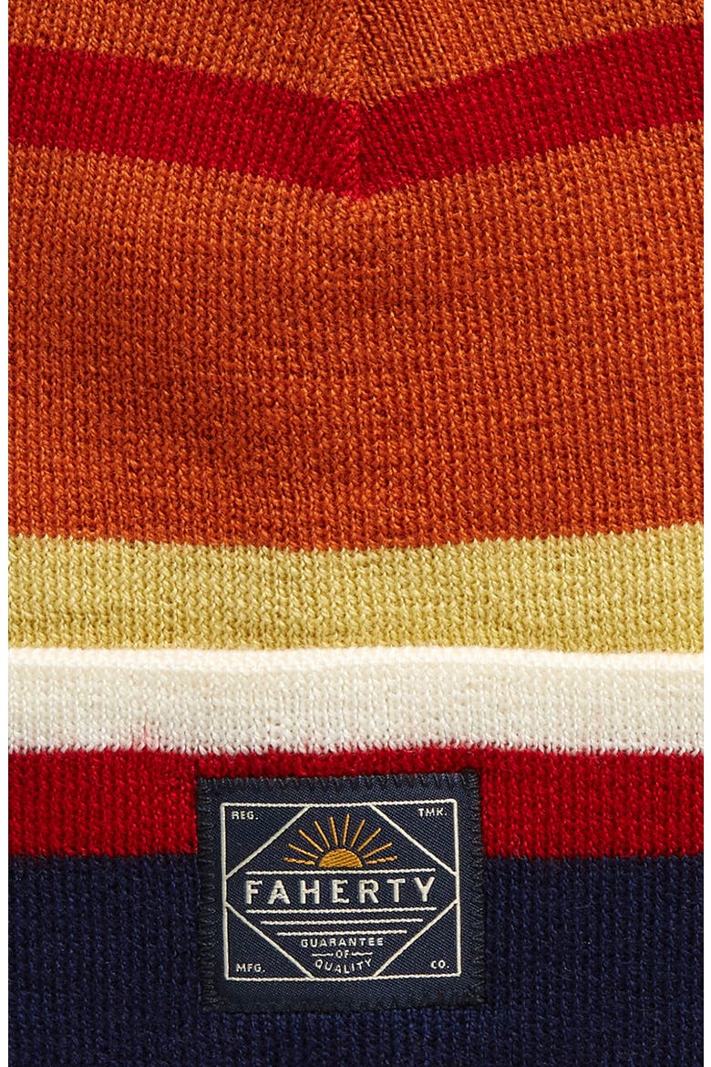 Stripe Workwear Merino Wool Beanie, Alternate, color, BLUE/ ORANGE