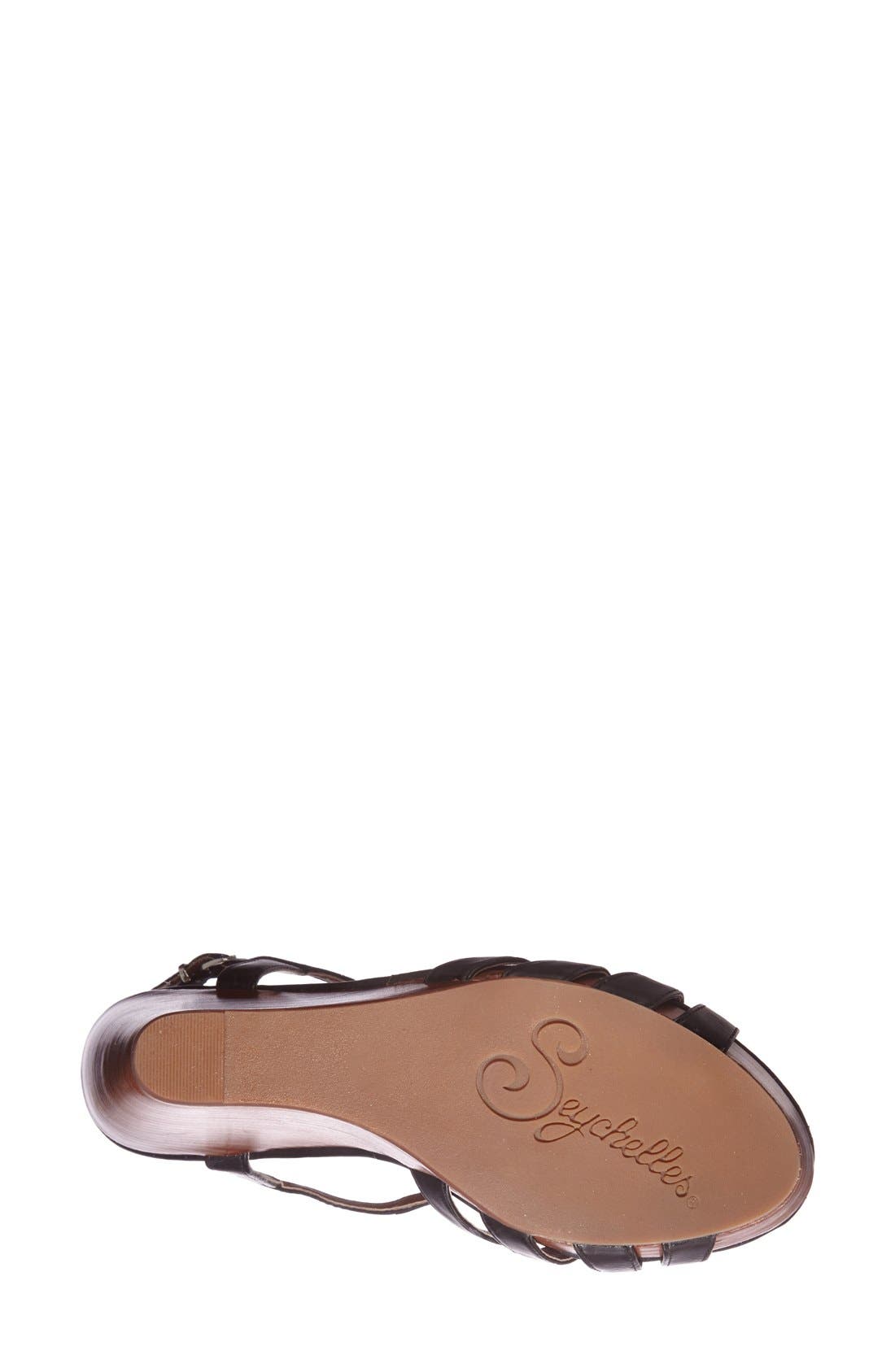 Seychelles 'Brunette' Wedge Sandal, Alternate, color, 