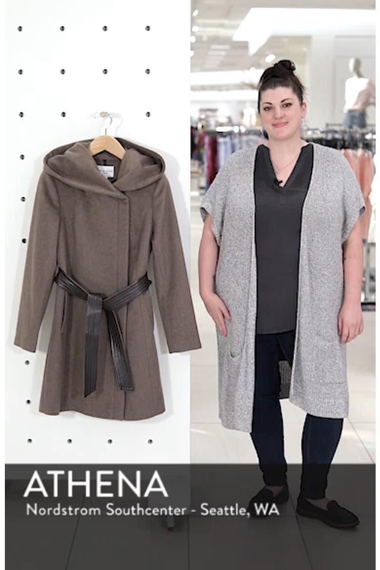 Cole Haan Belted Asymmetrical Wool Coat video