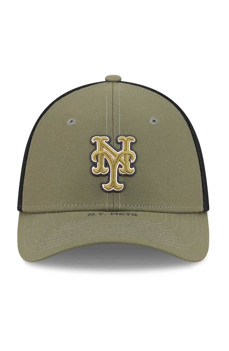 New Era Men's New Era  Olive New York Mets 2026 Armed Forces Day 39THIRTY M-Crown Flex Hat, Alternate, color, Olive