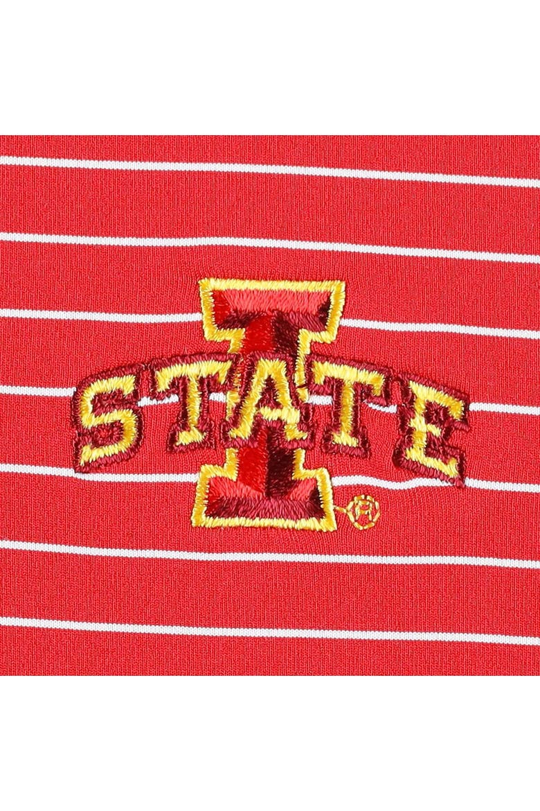 Men's Peter Millar Cardinal Iowa State Cyclones Crafty Performance Jersey Polo, Alternate, color, Cardinal