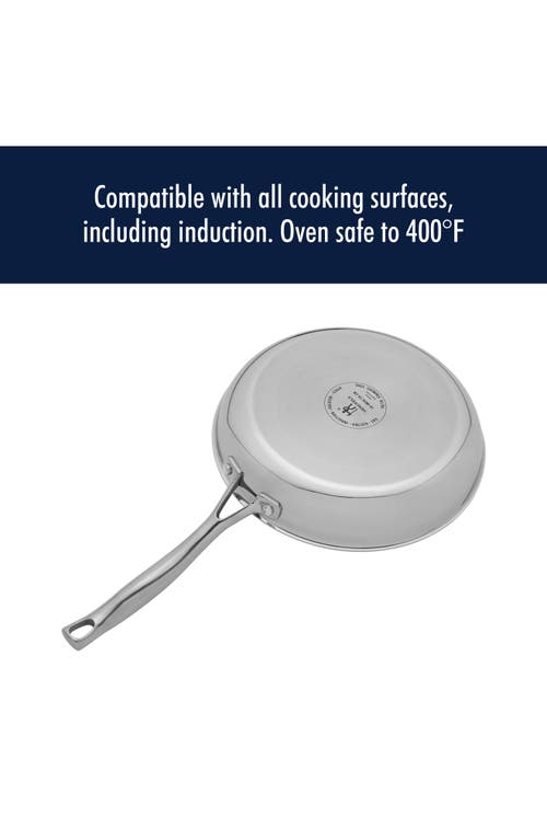 Henckels Cutlery Clad H3 Two-piece Stainless Steel Frying Pan Set In Silver