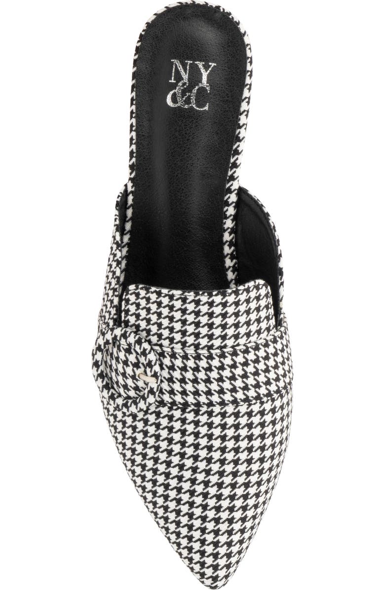 NEW YORK AND COMPANY Parker Houndstooth Mule, Alternate, color,