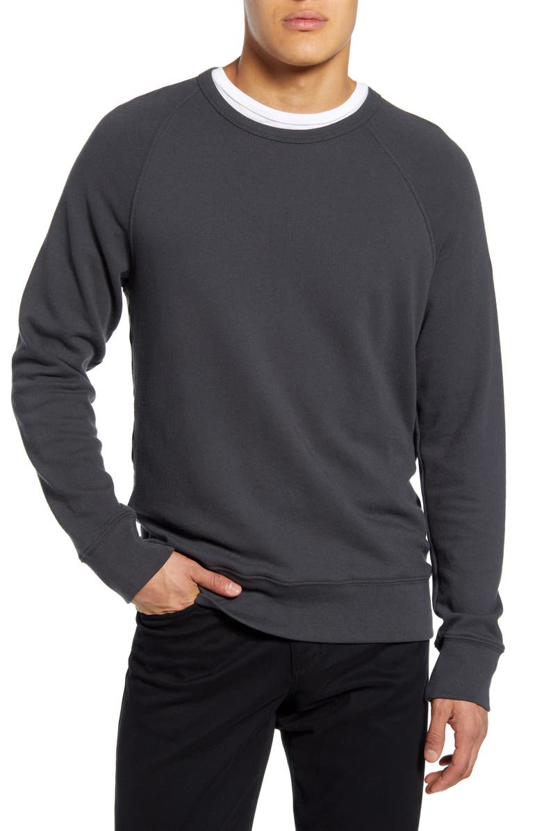 Vince Regular Fit Garment Dye Crewneck Sweatshirt, Main, color,