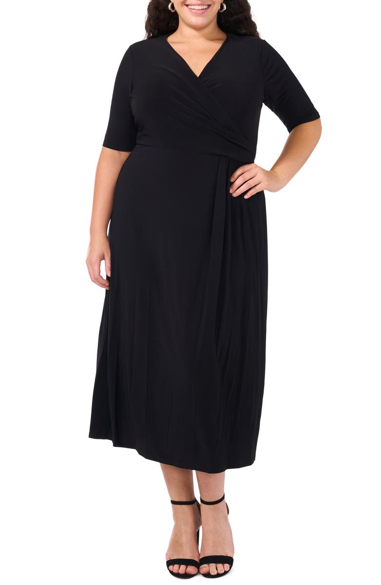 Chaus Laura Faux Wrap Midi Dress, Main, color, 