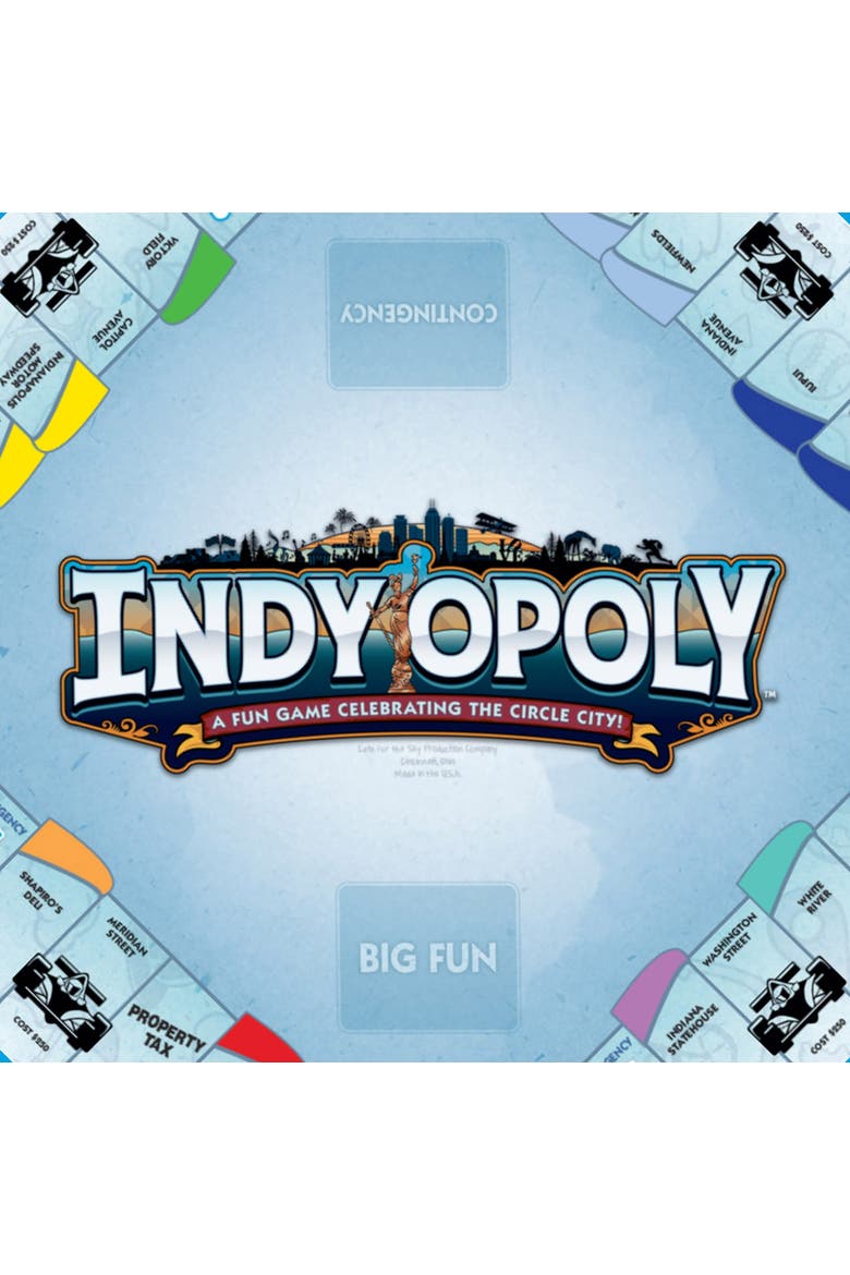 Indyopoly Indianapolis Themed Family Board Game, Alternate, color, Multicolored