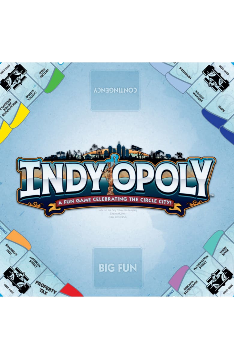Late for the Sky Indyopoly Indianapolis Themed Family Board Game, Alternate, color, Multicolored