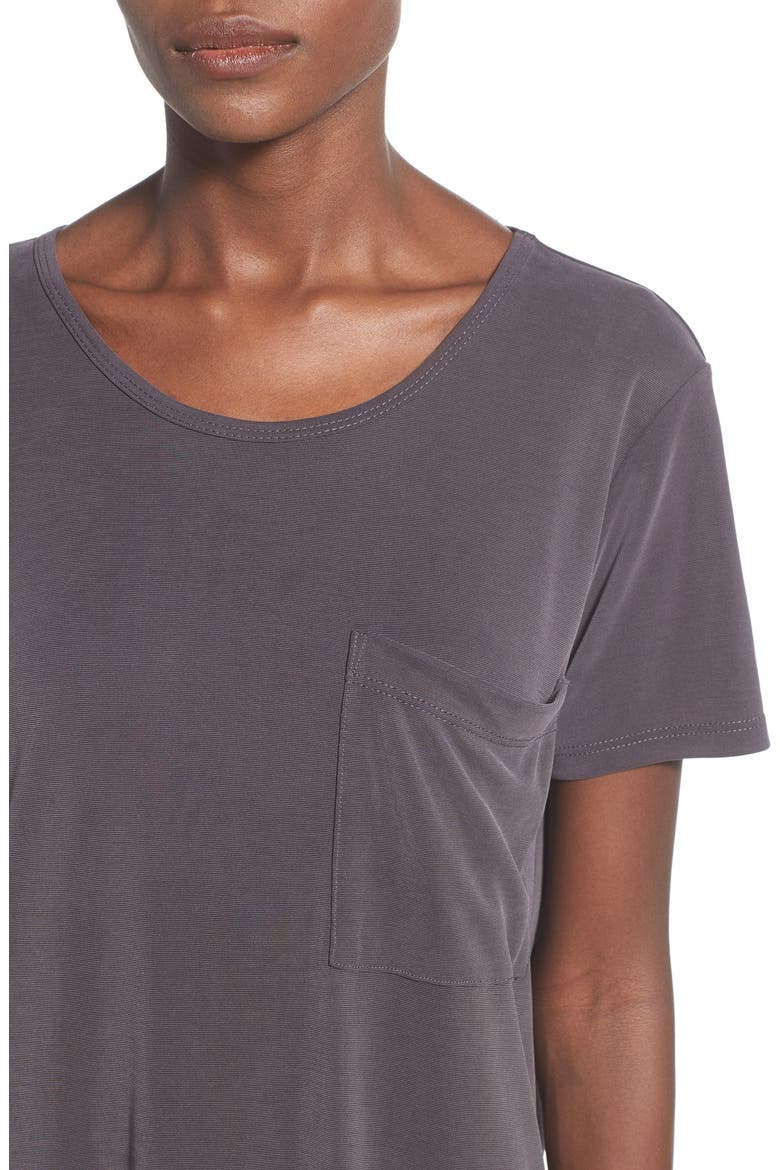 Pocket Midi Dress, Alternate, color, CHARCOAL
