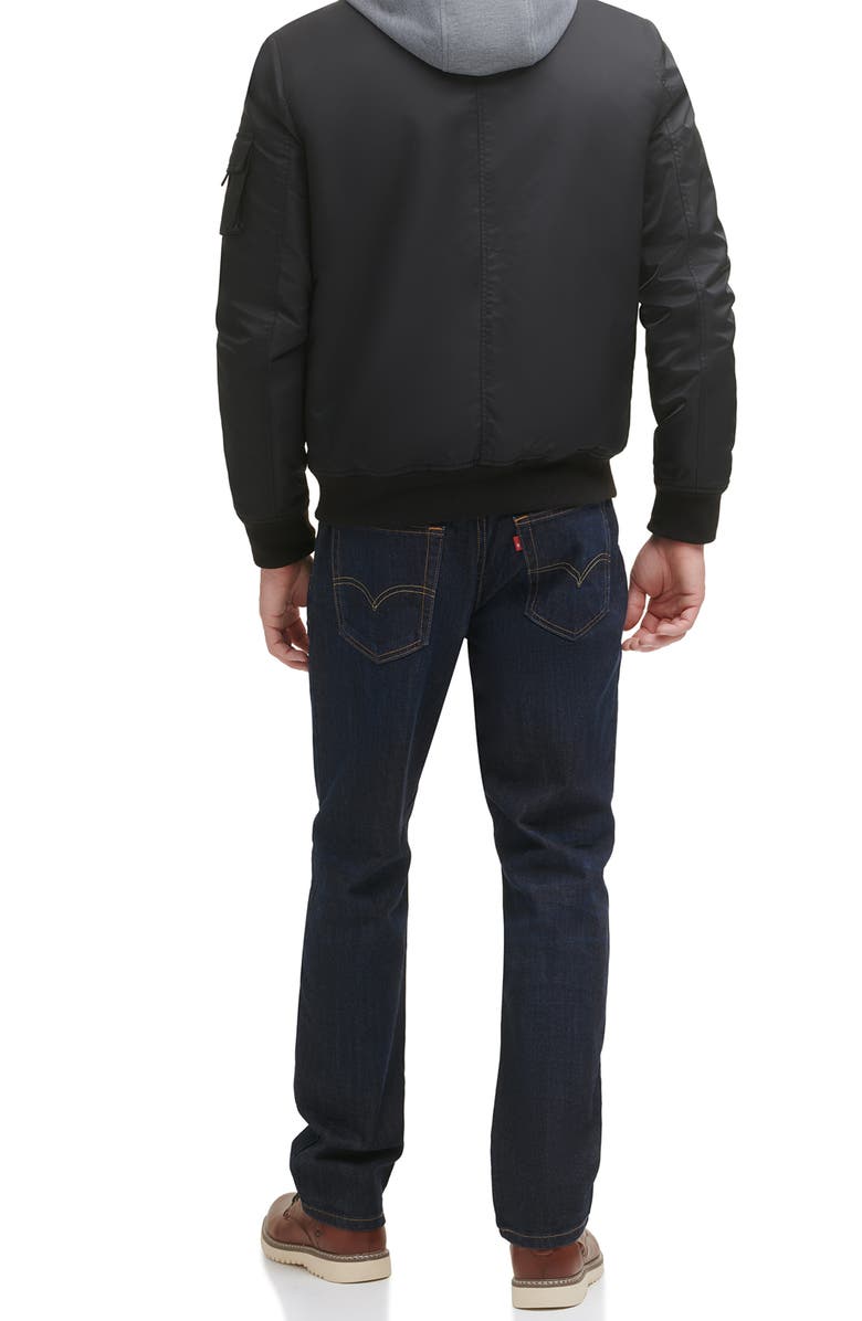 Levi's<sup>®</sup> Flight Hooded Bomber Jacket, Alternate, color,