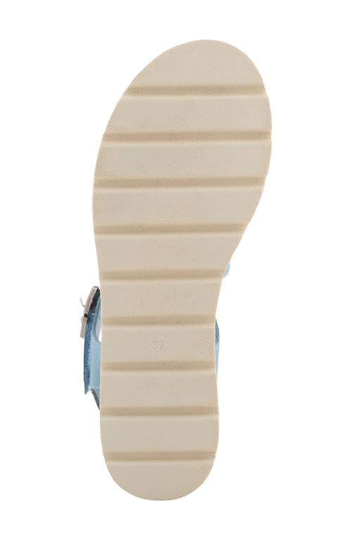 Spring Step Gosalina Platform Sandal In Denim Blue