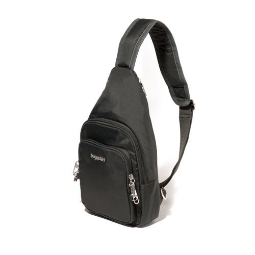 Baggallini Securtex Anti-theft Daytripper Sling Bag In Black