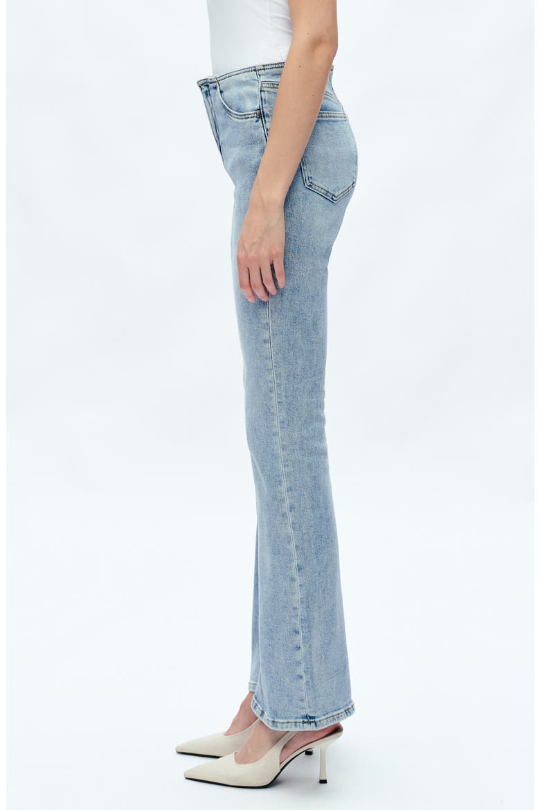 Bandless Flare Jeans, Alternate, color, LIGHT BLUE
