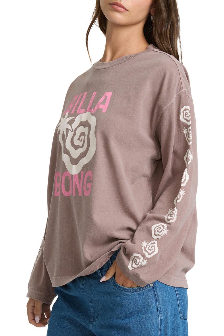 That's a Trip Long Sleeve Cotton Jersey Graphic T-Shirt, Alternate, color, ACORN