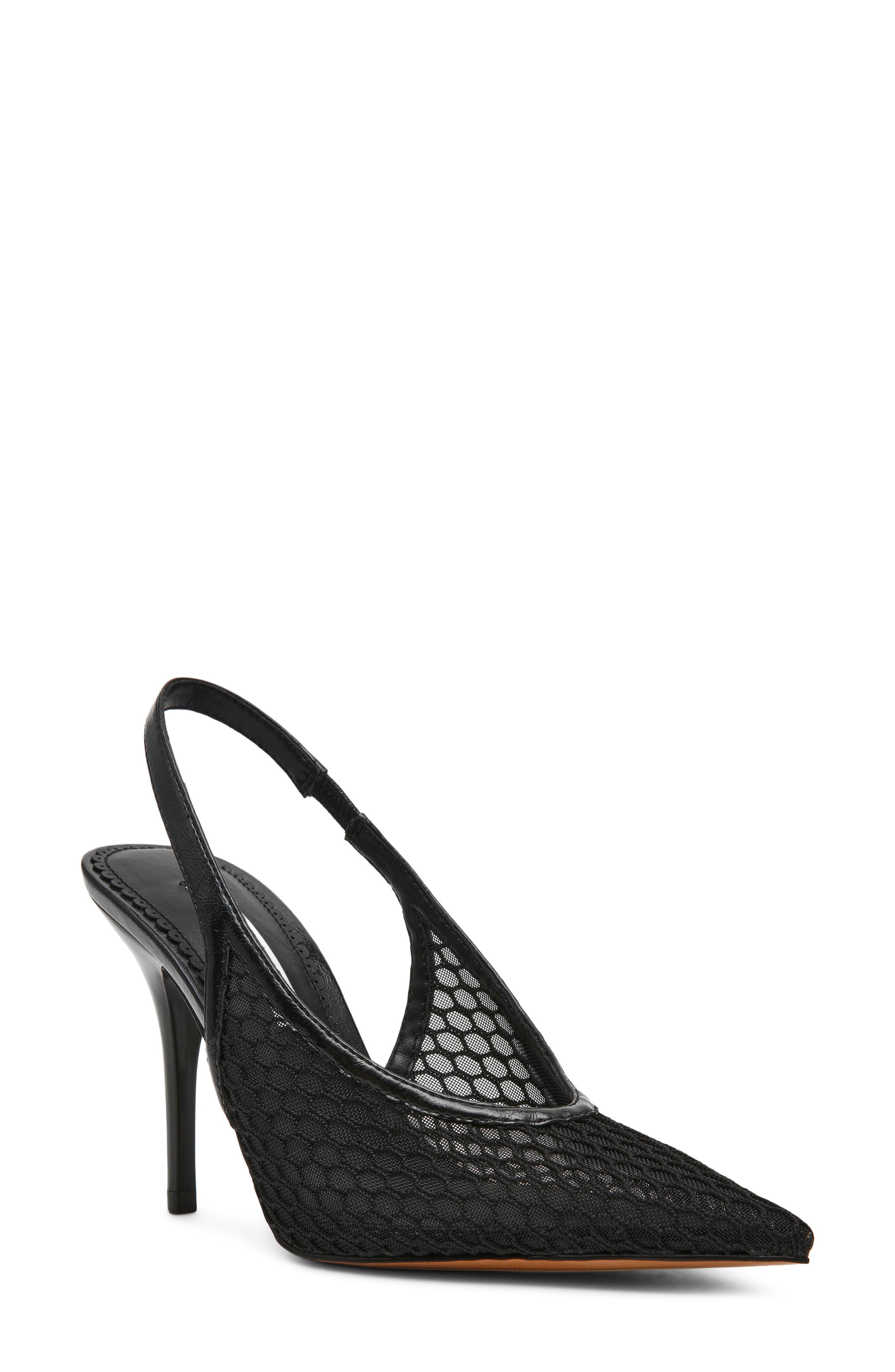 Steve Madden Andromeda Slingback Sandal, Main, color, Black Mesh