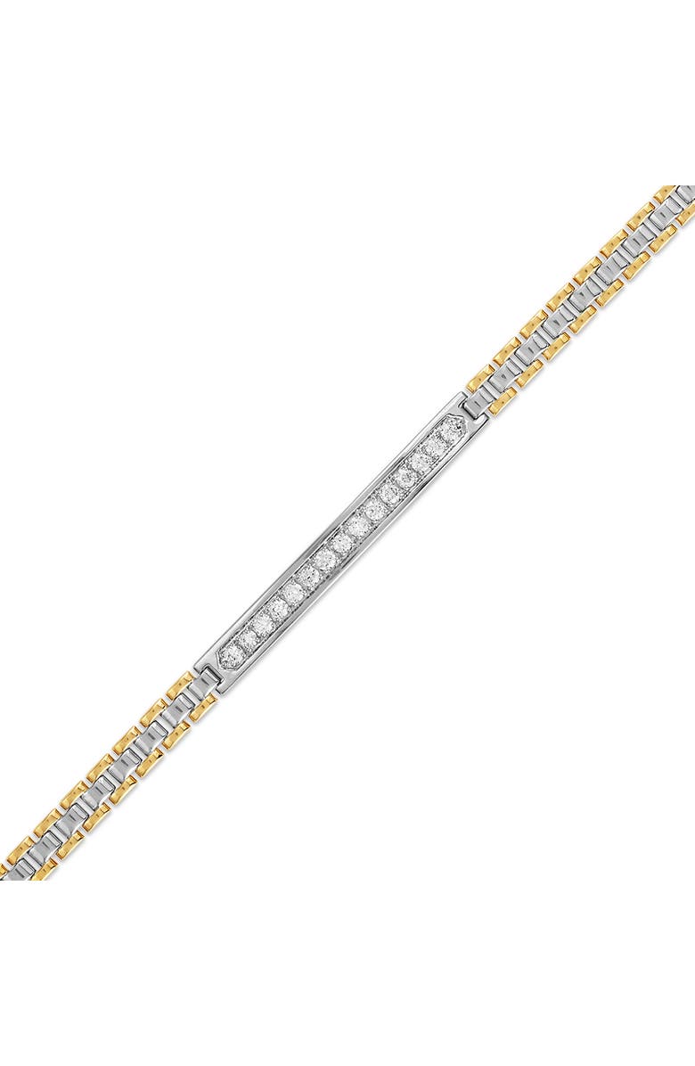 Esquire Two-Tone Diamond Bracelet, Alternate, color, White
