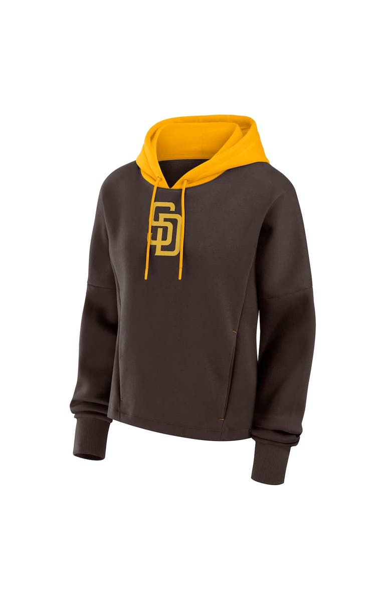 FANATICS Women's Fanatics Brown San Diego Padres Oversized Legacy Favorite Spectator Pullover Hoodie, Alternate, color, Brown