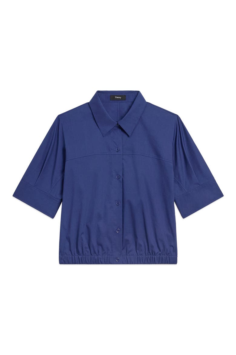 Elastic Waist Shirt, Alternate, color, SAPPHIRE NAVY - 2QT