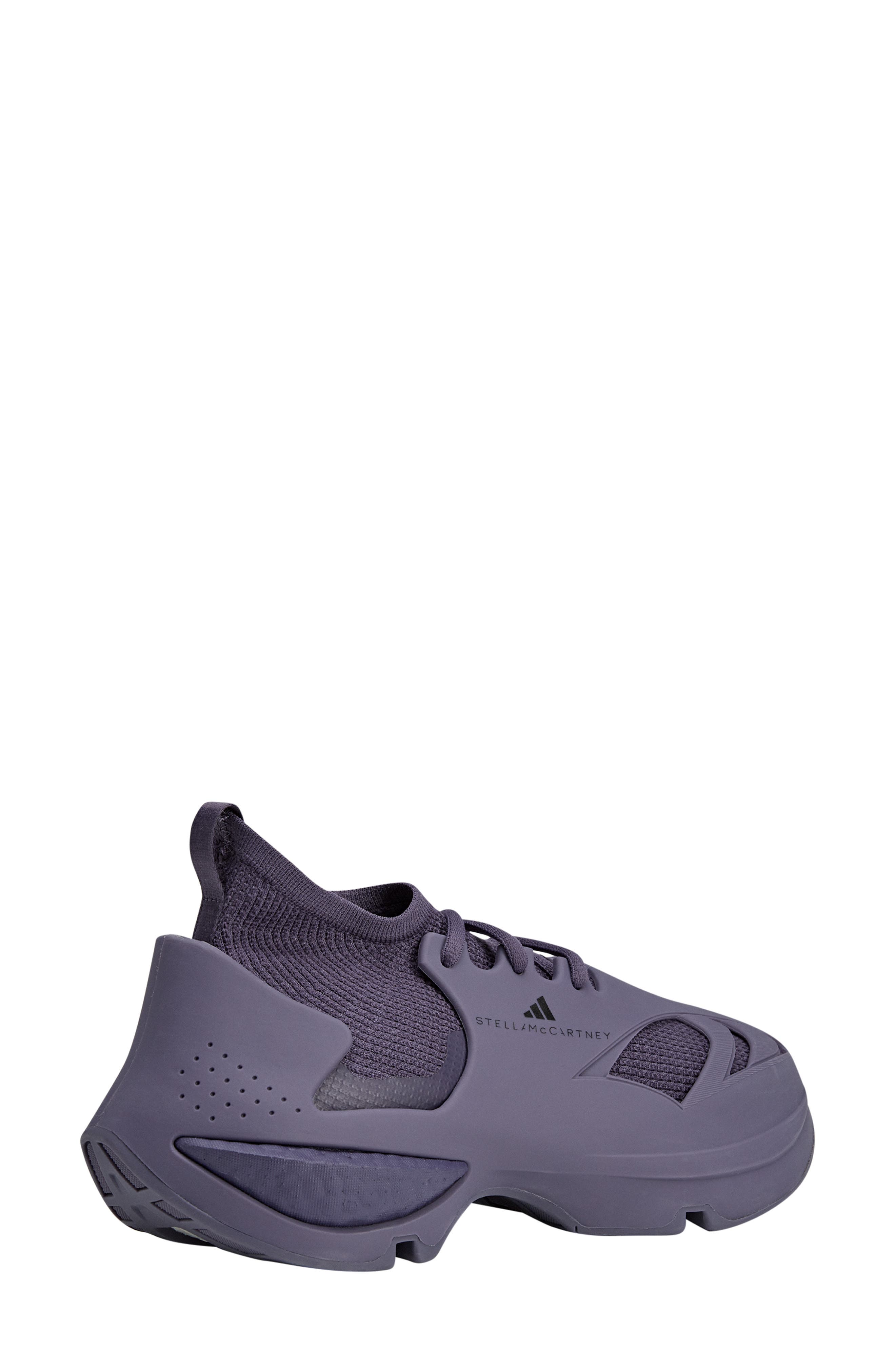 adidas by Stella McCartney Sportwear Trace Purple Sneaker, Alternate, color, 