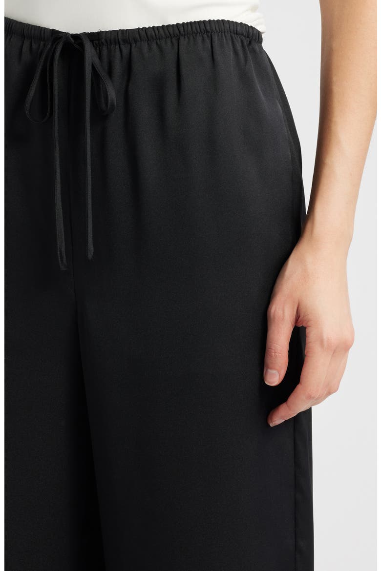 Damani Wide Leg Drawstring Pants, Alternate, color, BLACK