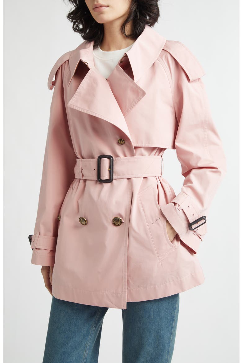 Fitzrovia Belted Trench Coat, Main, color, BEGONIA PINK WW PRO