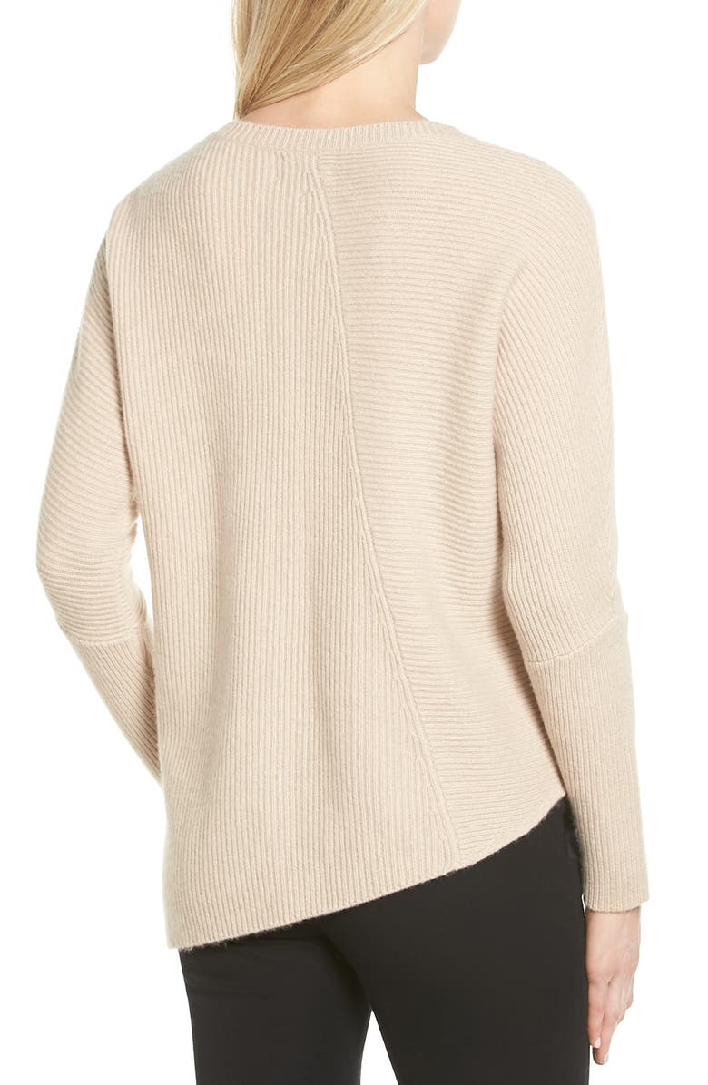 Halogen<sup>®</sup> Wool & Cashmere Tunic Sweater, Alternate, color, Heather Oatmeal