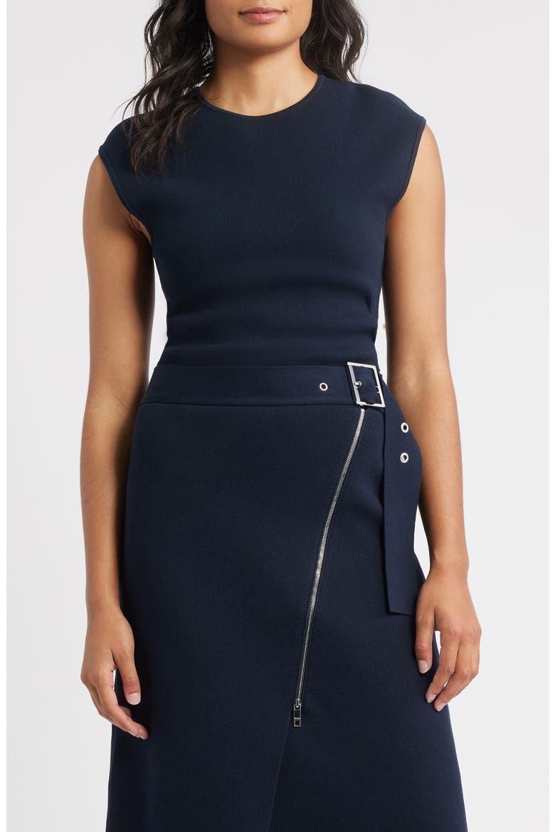 Farmera Zip Back Top, Main, color, DK BU