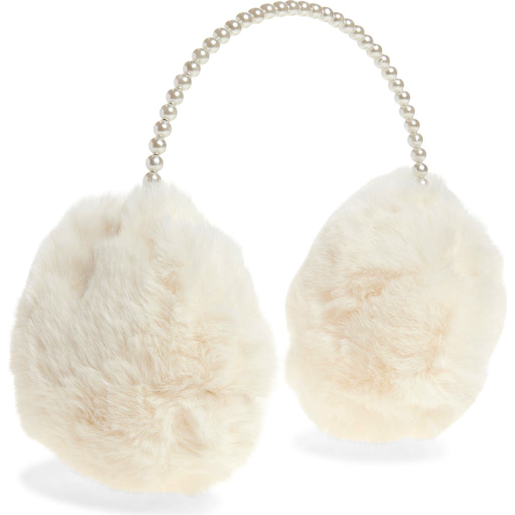 Tasha Faux Fur Earmuffs In White