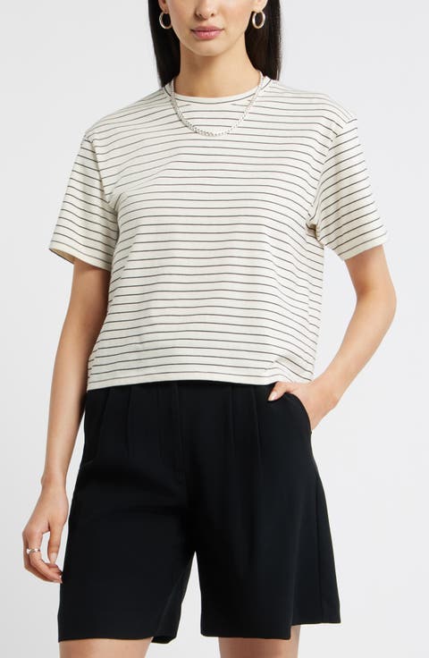 Relaxed Fit Pima Cotton Crewneck T-Shirt