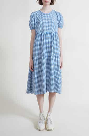 Tiered Cotton Midi Dress