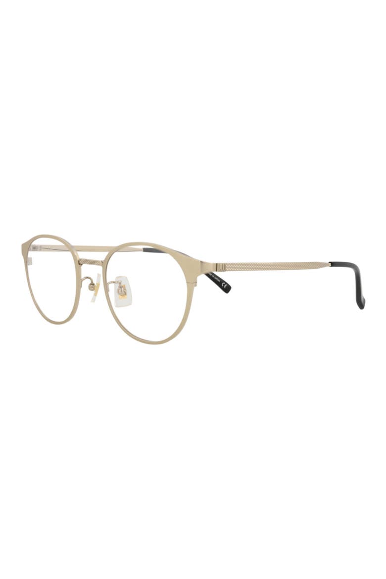 48mm Round Optical Glasses, Alternate, color, GOLD TRANSPARENT