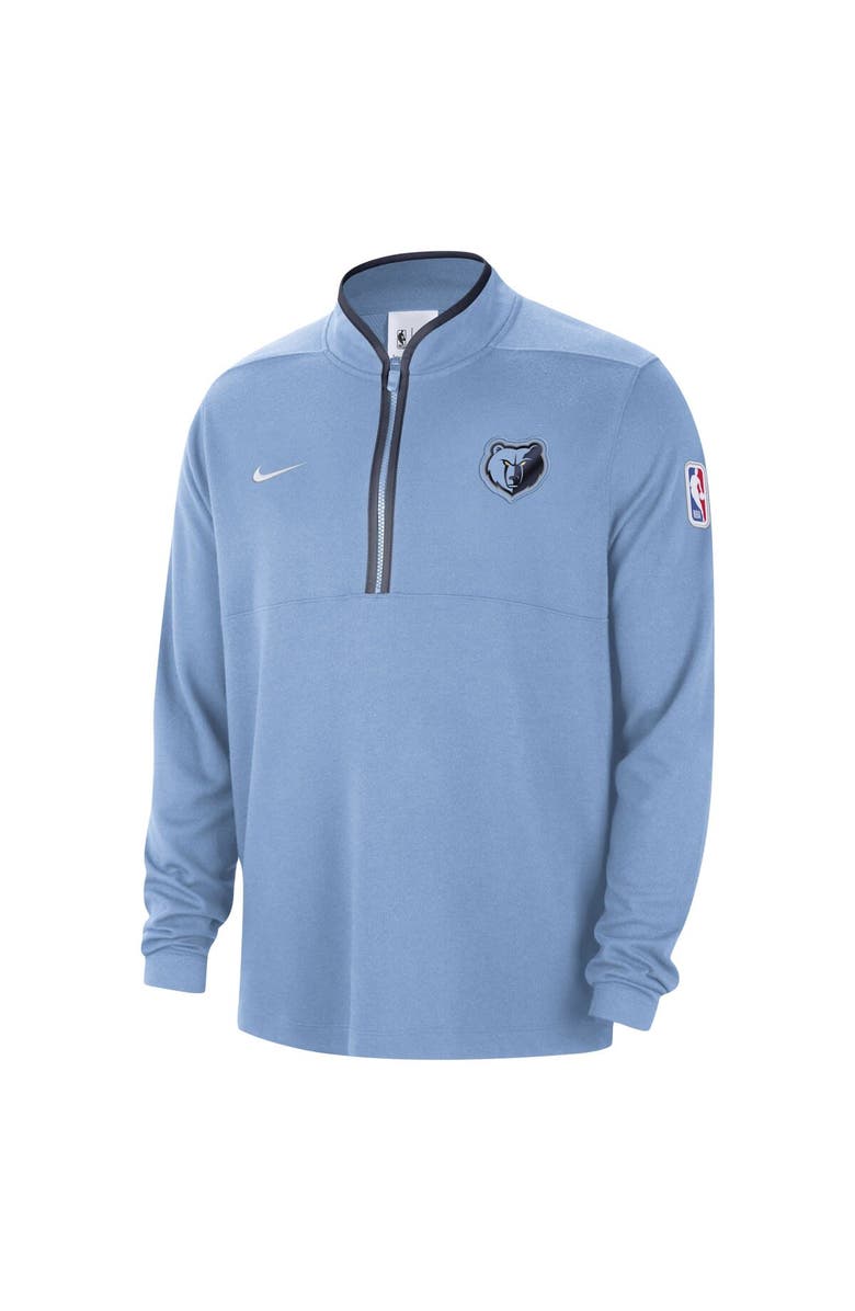 Nike Men's Nike Light Blue Memphis Grizzlies Authentic Performance Half-Zip Jacket, Alternate, color, Light Blue