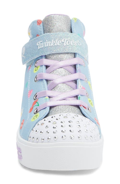 Skechers Kids' Heart Steps Twinkle Toes Sneaker In Blue