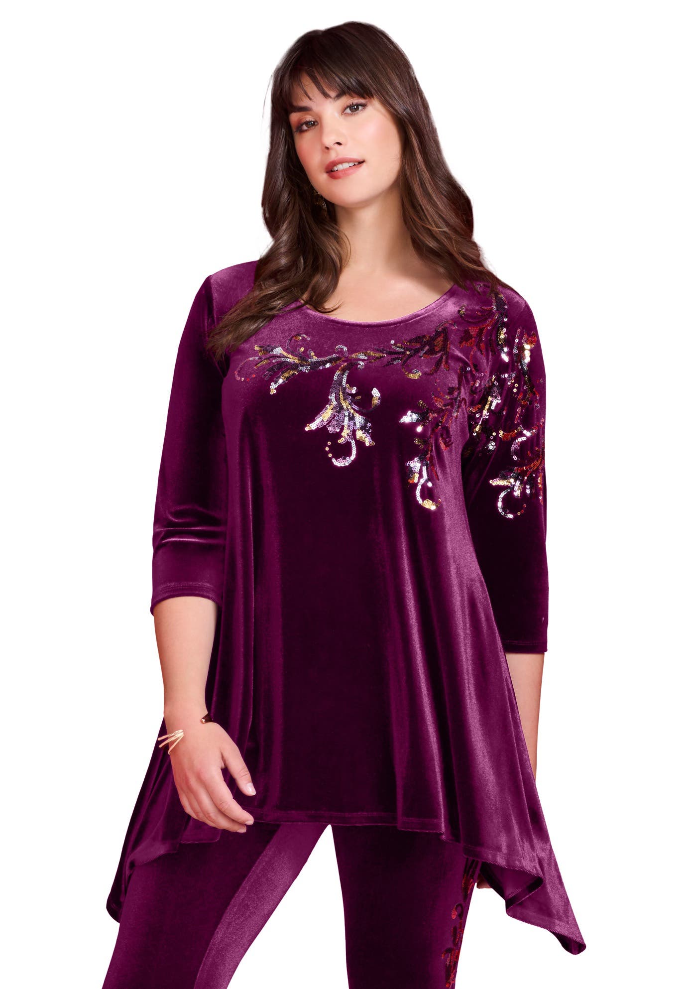 selected DARK BERRY EMBELLISHED SEQUIN