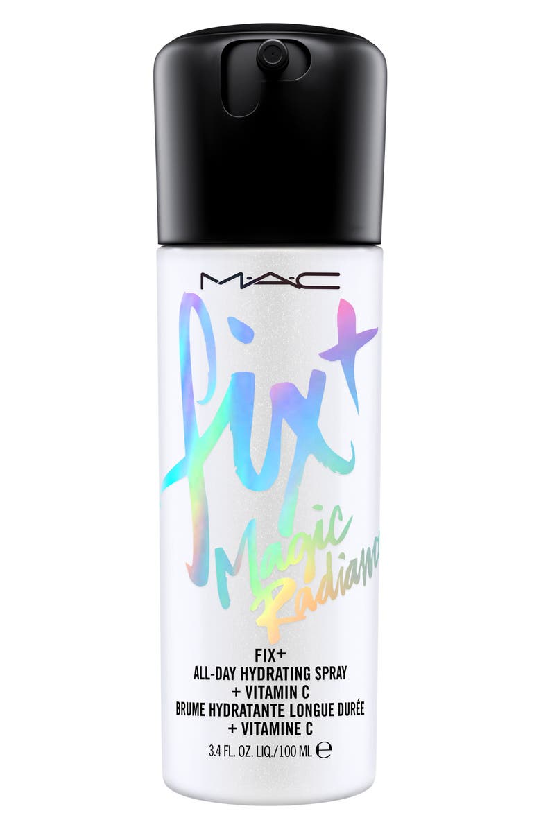 MAC Cosmetics Magic Radiance Fix+ All-Day Hydrating Setting Spray with Vitamin C, Main, color, 