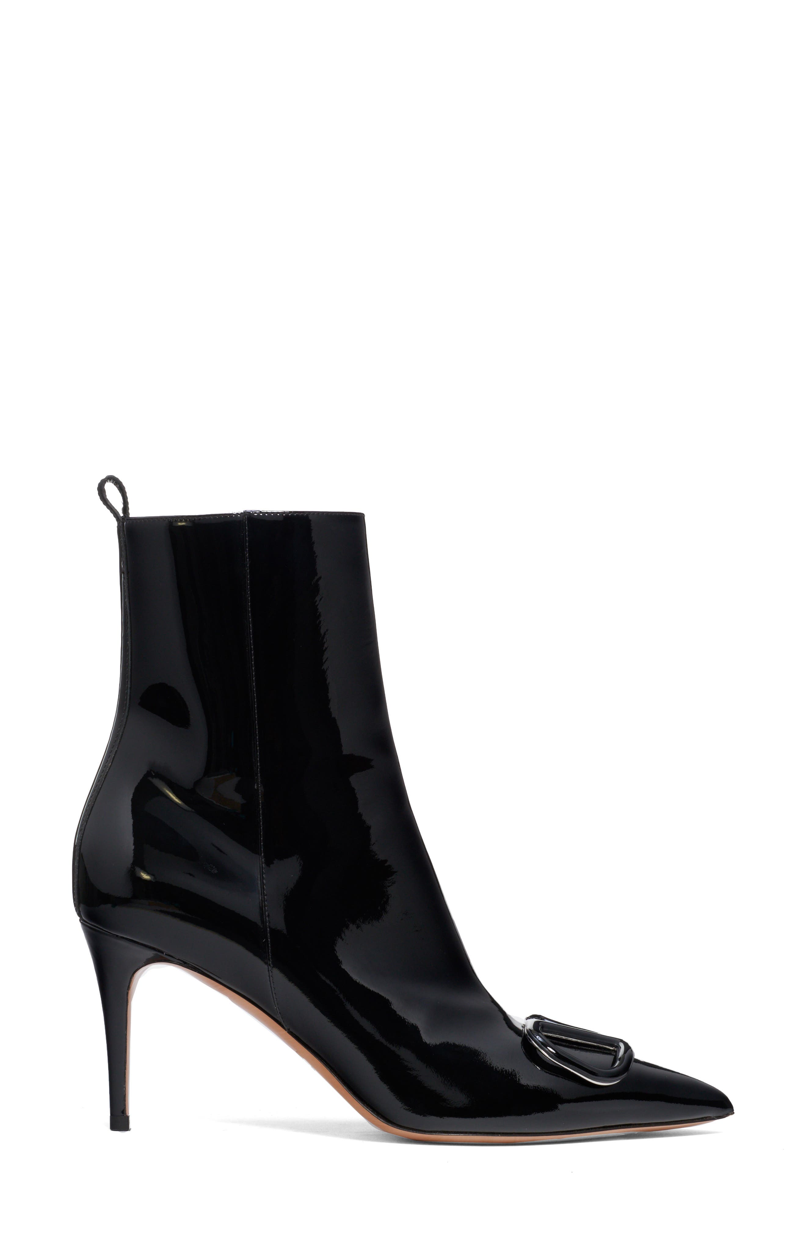 Valentino Garavani VLOGO Patent Bootie, Alternate, color, 