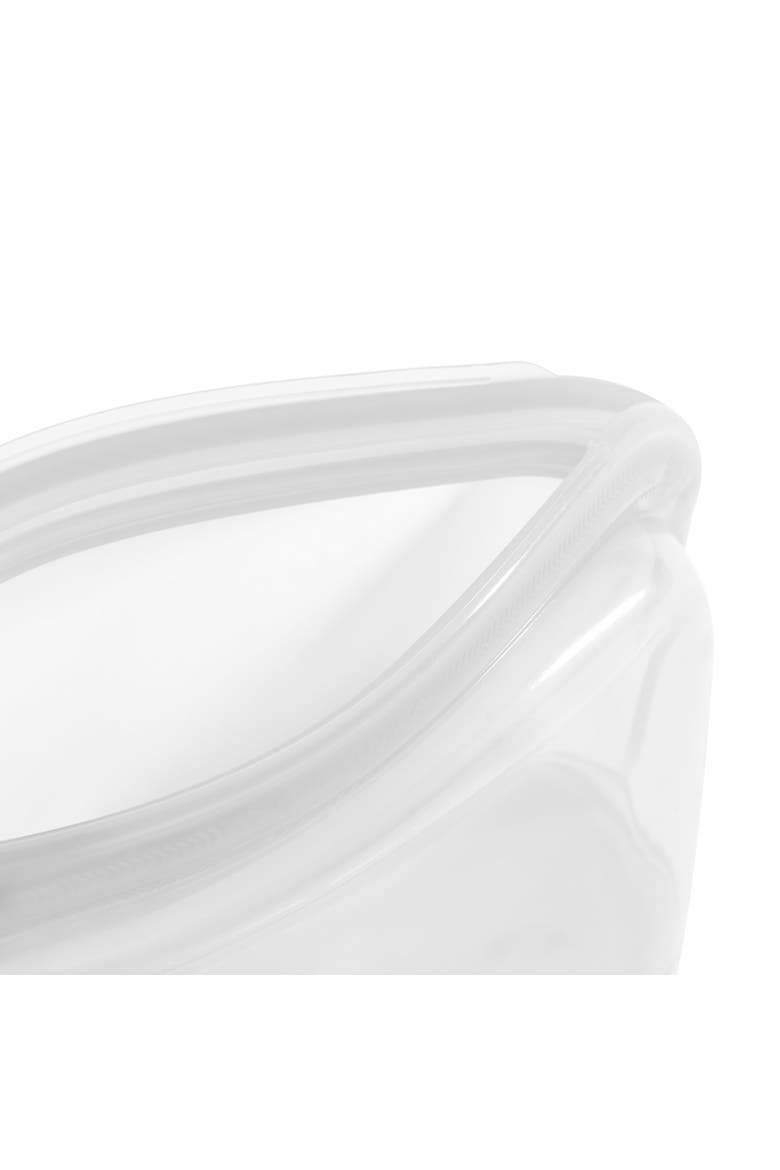 Pack-It Silicone Reusable Stand Up Storage Bag, 1300ml/44 oz, Alternate, color, Clear