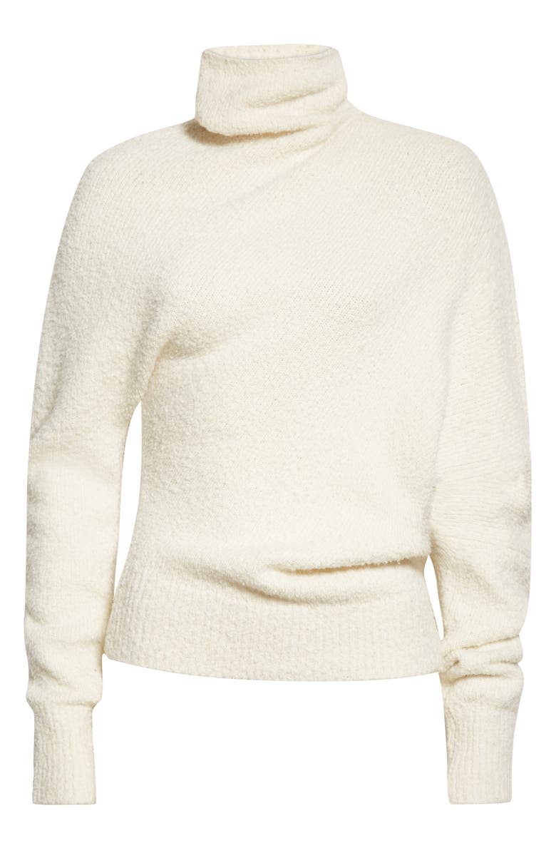 Proenza Schouler Asymmetric Hem Merino Wool Blend Bouclé Sweater, Alternate, color, 
