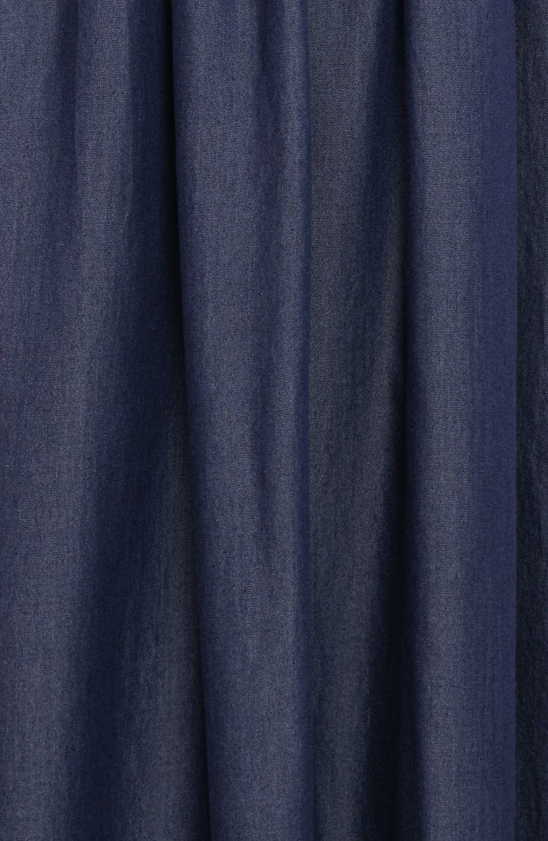 Petal & Pup Odessa Cotton Chambray Maxi Sundress, Alternate, color, Dark Chambray